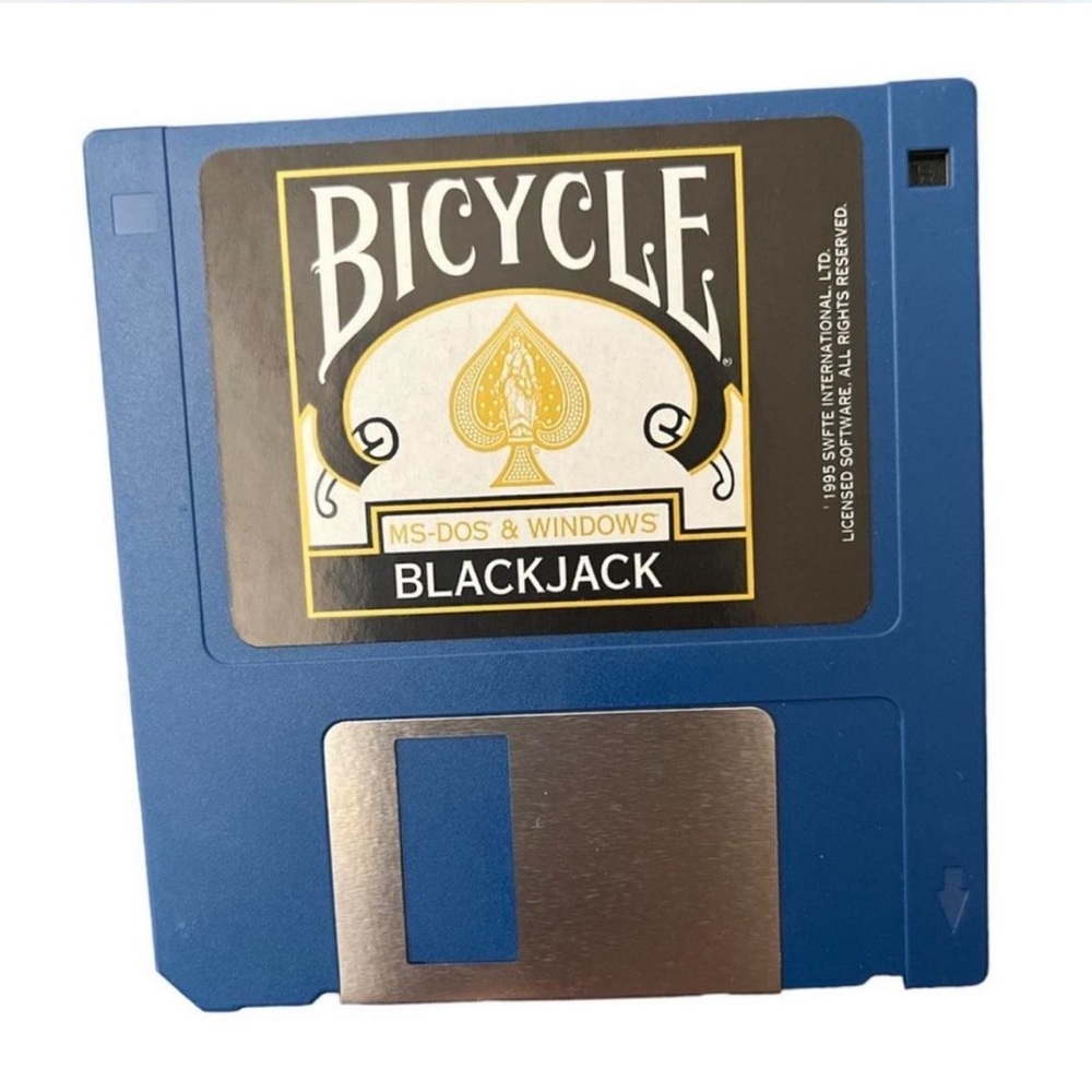 Bicycle Blackjack Floppy Disk